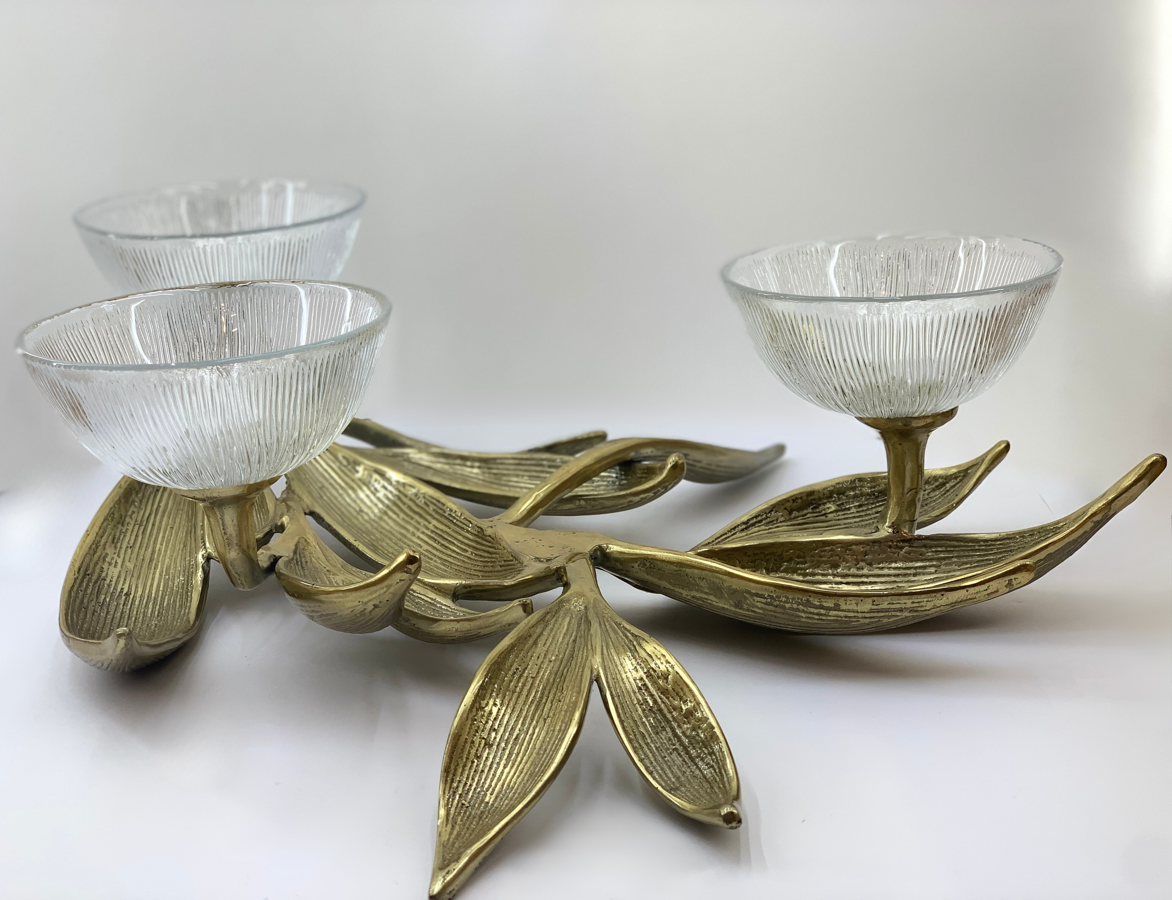 ظرف آلومینیومی اردو خوری سه کاسه رنگ طلایی