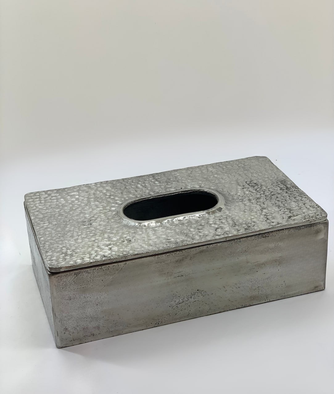 باکس دستمال کاغذی آلومینیومی رنگ سیلور